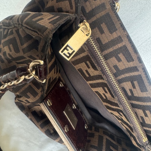 Authentic FENDI Mia Zucca Tote Bag - Picture 13 of 14